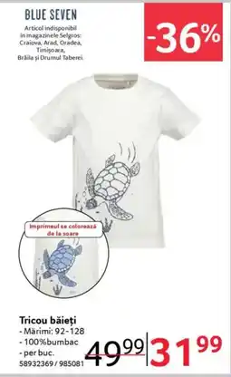 Selgros BLUE SEVEN Tricou băieți Ofertă