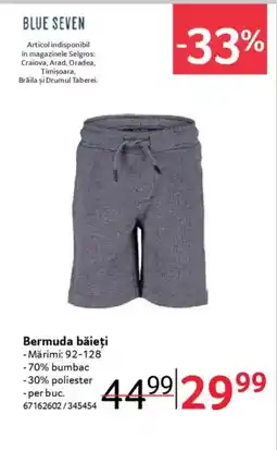 Selgros BLUE SEVEN Bermuda băieți Ofertă