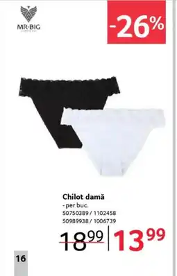 Selgros MR-BIG Chilot damă Ofertă