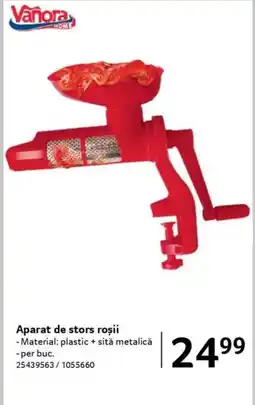 Selgros Aparat de stors roşii Ofertă