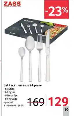 Selgros ZASS Set tacâmuri inox Ofertă