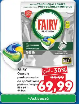 Kaufland FAIRY Capsule pentru mașina de spălat vase Ofertă