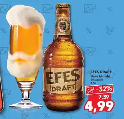 Kaufland EFES DRAFT Bere blondă Ofertă