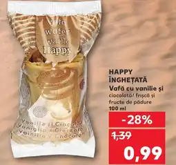 Kaufland HAPPY ÎNGHEȚATĂ Vafă cu vanilie şi Ofertă