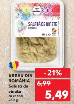 Kaufland VREAU DIN ROMÂNIA Salată de vinete cu ceapă Ofertă