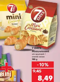 Kaufland 7 DAYS Minicroissant vin spumant / cremă cacao Ofertă