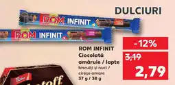 Kaufland ROM INFINIT Ciocolată amăruie / lapte Ofertă