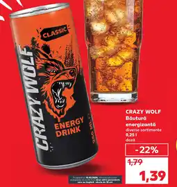 Kaufland CRAZY WOLF Băutură energizantă Ofertă