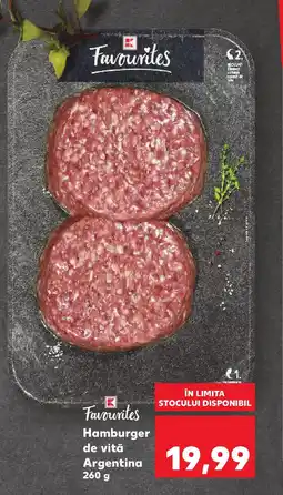 Kaufland Hamburger de vită Argentina Ofertă