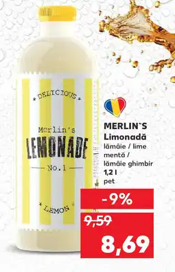 Kaufland MERLIN'S Limonadă lămâie / lime mentă / lămâie ghimbir Ofertă