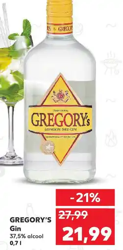 Kaufland GREGORY'S Gin Ofertă
