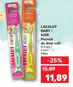 Kaufland Lacalut baby / kids periuţă de dinţi soft Ofertă