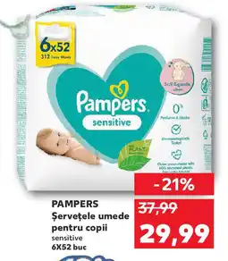 Kaufland PAMPERS Şerveţele umede pentru copii Ofertă