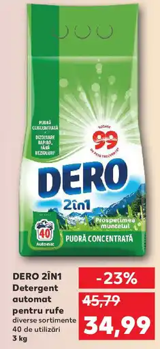 Kaufland DERO 2ÎN1 Detergent automat pentru rufe Ofertă