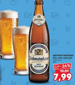 Kaufland WEIHENSTEPHANER Bere albă nefiltrată Ofertă
