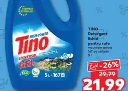 Kaufland TINO Detergent lichid pentru rufe Ofertă