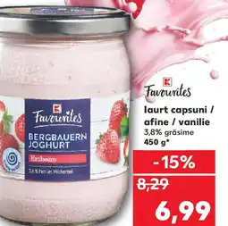Kaufland laurt capsuni / afine / vanilie Ofertă