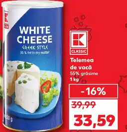 Kaufland Telemea de vacă Ofertă