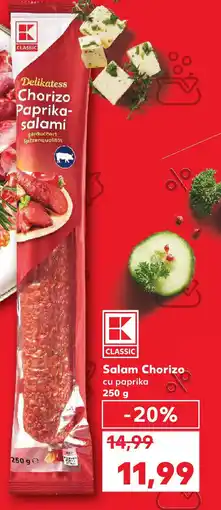 Kaufland Salam Chorizo cu paprika Ofertă