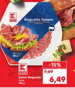 Kaufland Salam Baguette feliat Ofertă