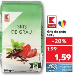 Kaufland Griş de grâu Ofertă