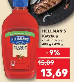 Kaufland HELLMAN'S Ketchup clasic / picant Ofertă