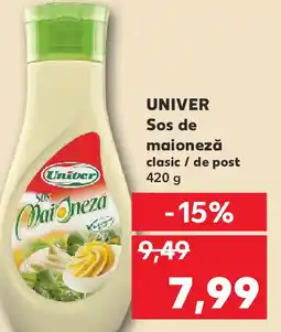 Kaufland UNIVER Sos de maioneză clasic / de post Ofertă