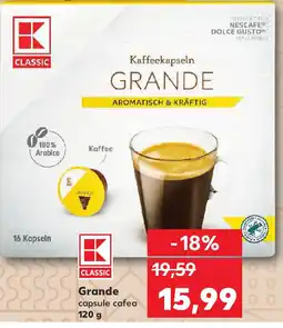 Kaufland Grande capsule cafea Ofertă