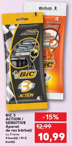 Kaufland BIC 3 ACTION / SENSITIVE Aparat de ras bărbați Ofertă