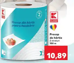 Kaufland Prosop de hârtie 2 straturi 100 m Ofertă
