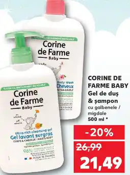 Kaufland CORINE DE FARME BABY Gel de duş & Șampon Ofertă