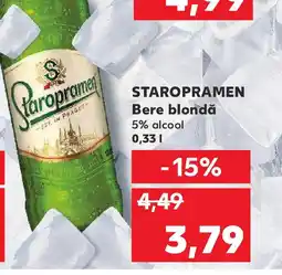 Kaufland STAROPRAMEN Bere blondă Ofertă