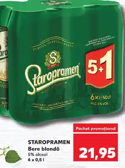 Kaufland STAROPRAMEN Bere blondă Ofertă