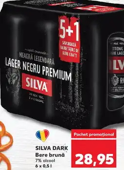 Kaufland SILVA DARK Bere brună Ofertă