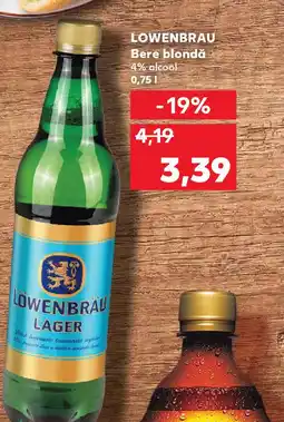 Kaufland LOWENBRAU Bere blondă Ofertă