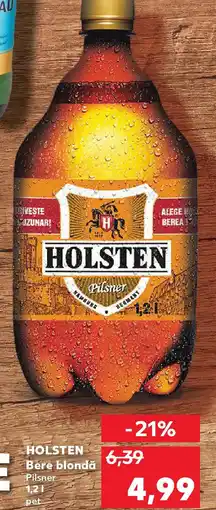 Kaufland HOLSTEN Bere blondă Pilsner Ofertă