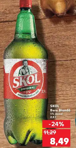 Kaufland SKOL Bere Blondă Ofertă