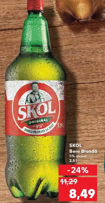 Kaufland SKOL Bere Blondă Ofertă