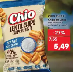 Kaufland CHIO CHIPS Chips cu Linte sare de mare / smântână şi ceapă Ofertă