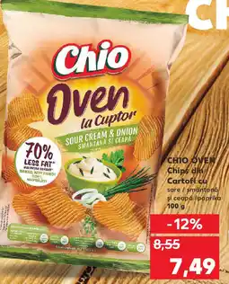 Kaufland CHIO OVEN Chips din Cartofi cu sare/smântană şi ceapă /paprika Ofertă