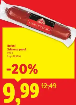 Lidl Baroni Salam cu șuncă Ofertă