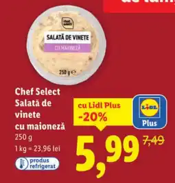 Lidl Chef Select Salată de vinete cu maionezǎ Ofertă