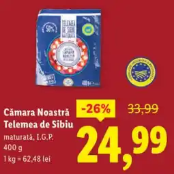 Lidl Cămara Noastră Telemea de Sibiu Ofertă