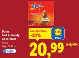 Lidl Daim Tort Almondy cu caramel Ofertă