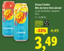 Lidl Ursus Cooler Mix de bere fără alcool Ofertă