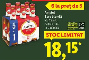 Lidl Amstel Bere blondǎ Ofertă