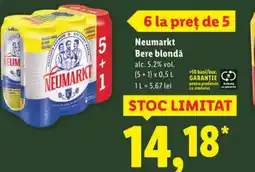Lidl Neumarkt Bere blondǎ Ofertă