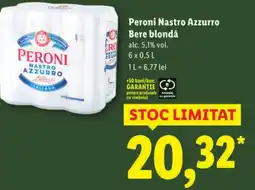 Lidl Peroni Nastro Azzurro Bere blondǎ Ofertă