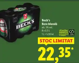 Lidl Beck's Bere blondă Ofertă