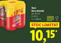 Lidl Skol Bere blondǎ Ofertă